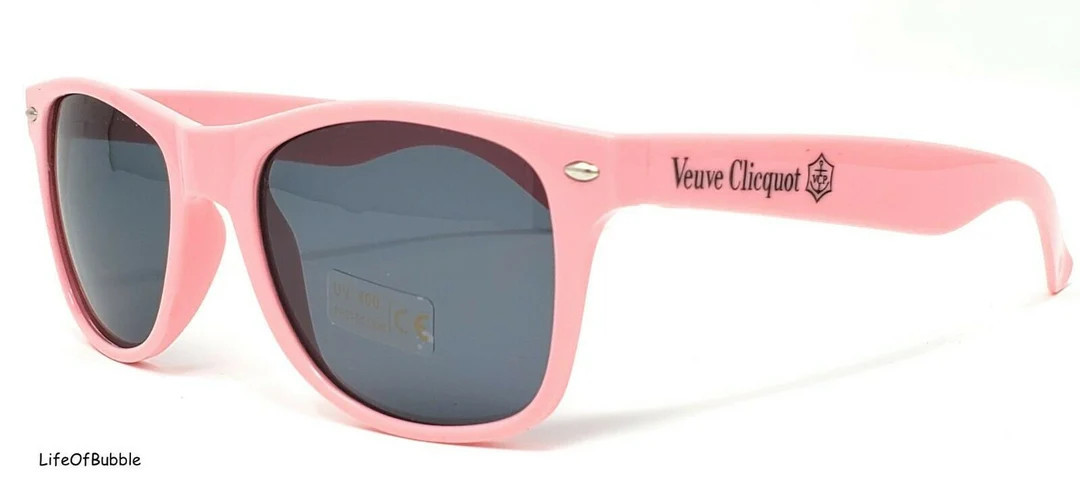 2 x Veuve Clicquot Pink Plastic Party Wayfarer Sunglasses New | Etsy (US)