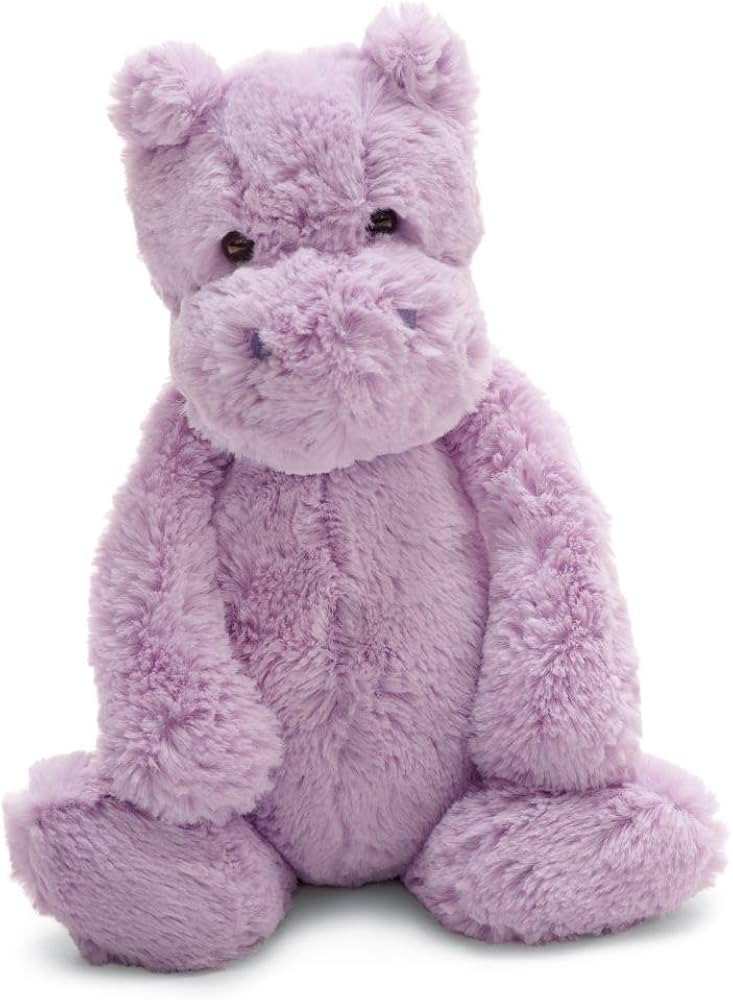 Jellycat Bashful Lilac Hippo Stuffed Animal, Medium 12 inches | Hippopatamus Plush Toy | Classic ... | Amazon (US)
