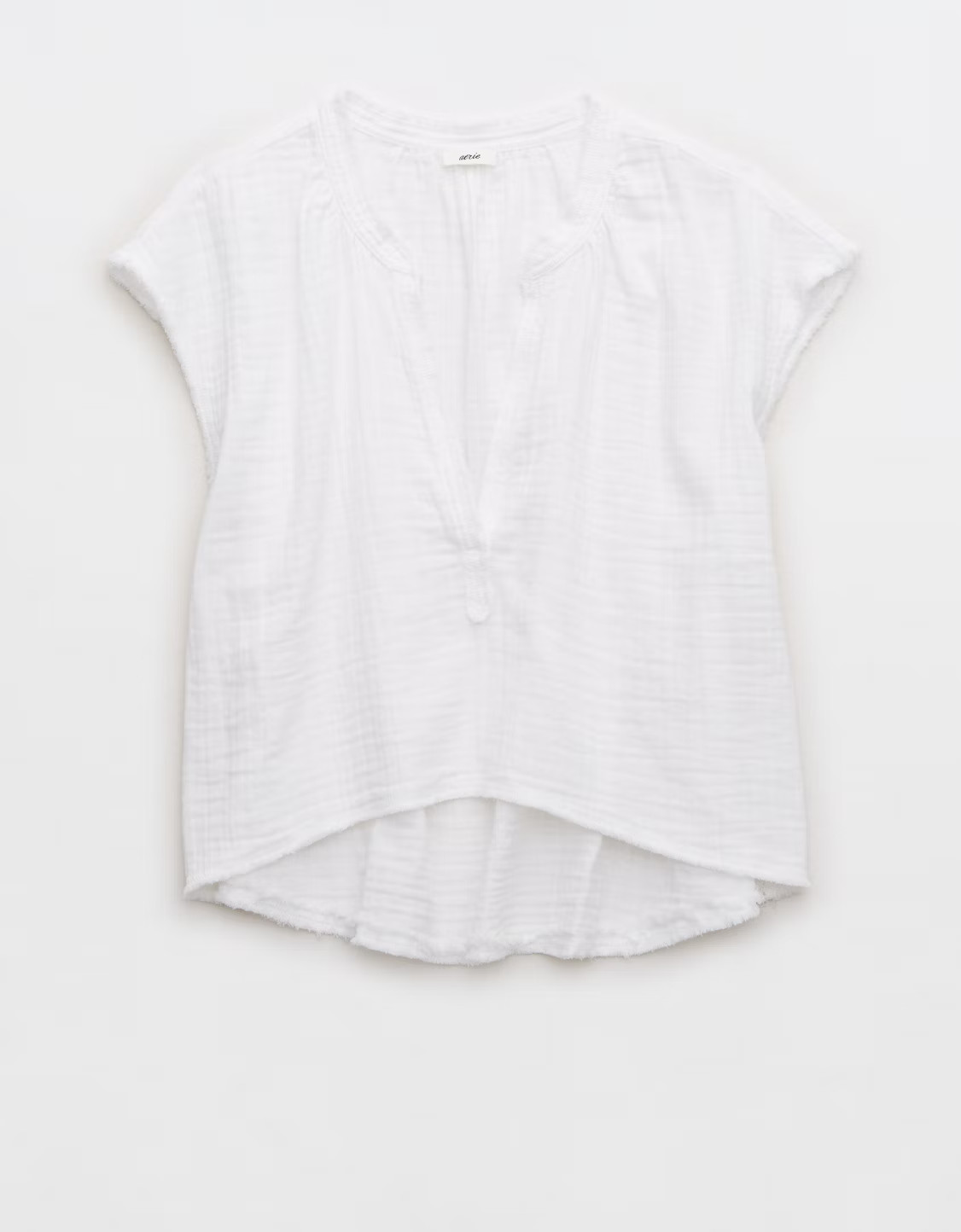 Aerie Pool-To-Party Cropped Shirt | Aerie