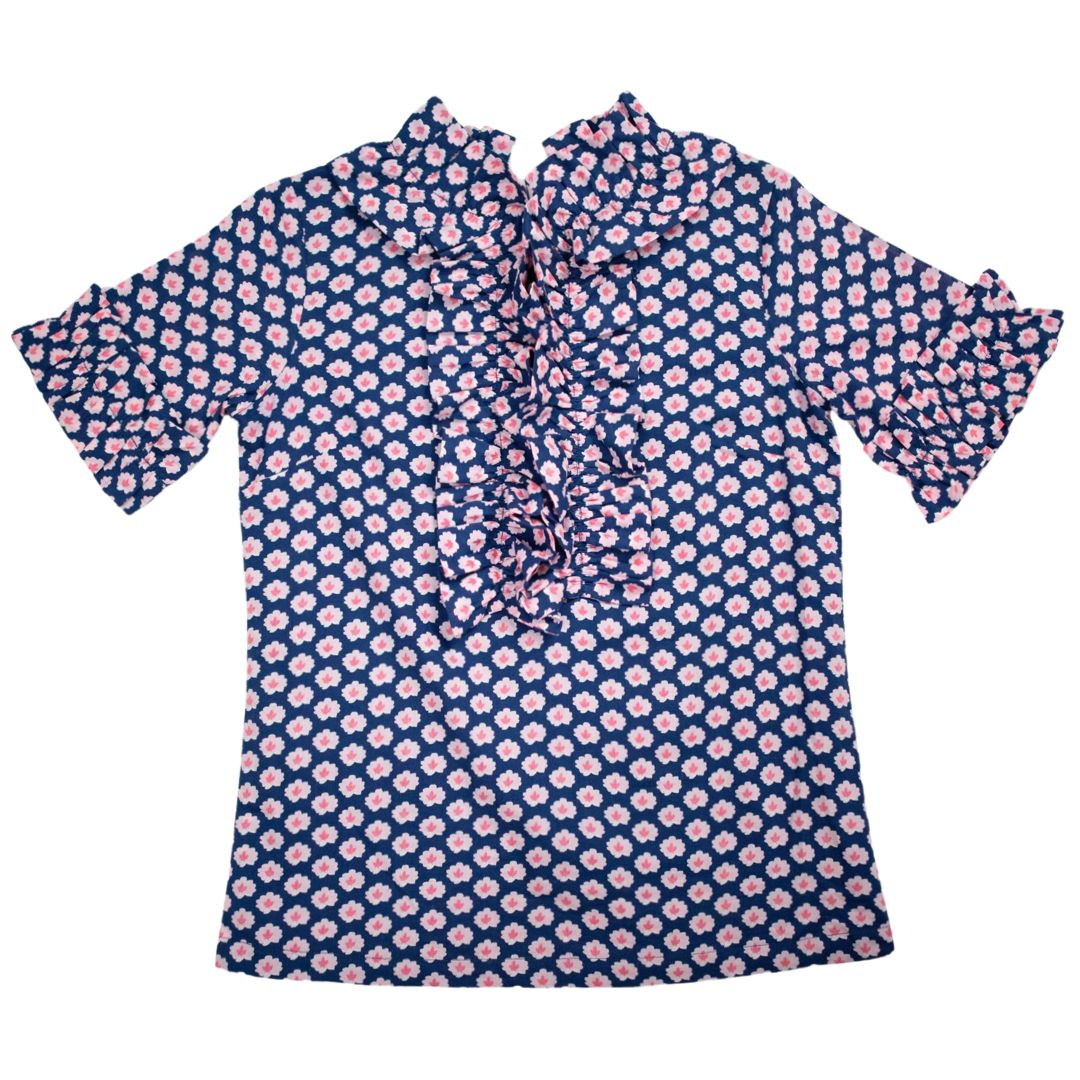 Patti Lynn Top in polka dot bloom print — Elizabeth Wilson | Elizabeth Wilson Designs