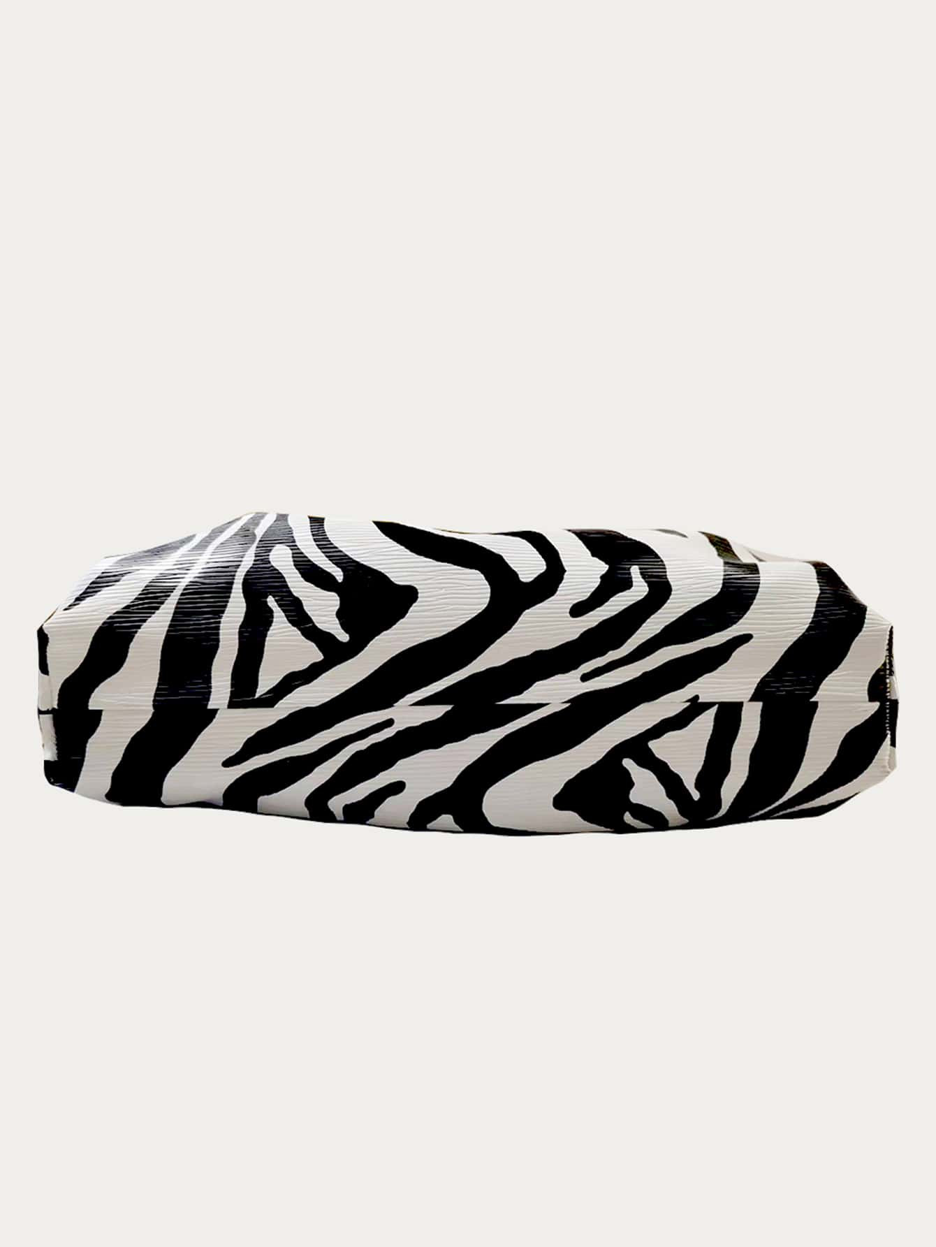 Women's Large Size Zebra Print Clutch Bag | SHEIN