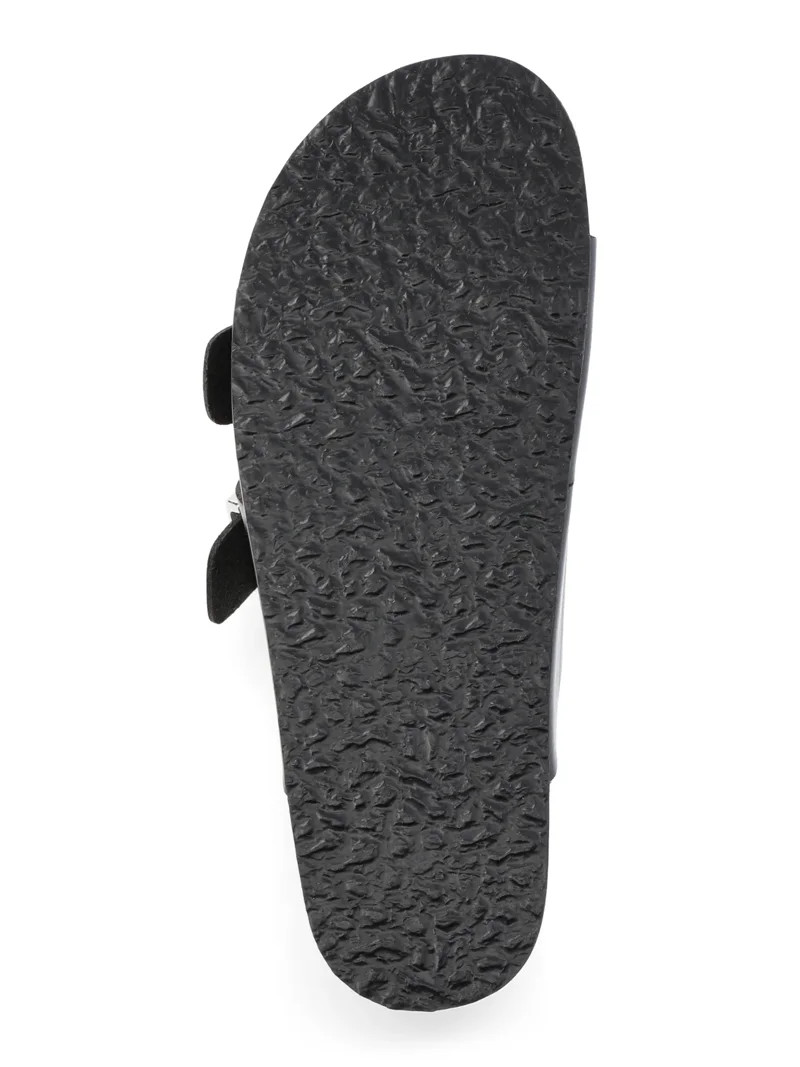 Time and Tru Women's Footbed Slide Sandals, Wide Width Available | Walmart (US)