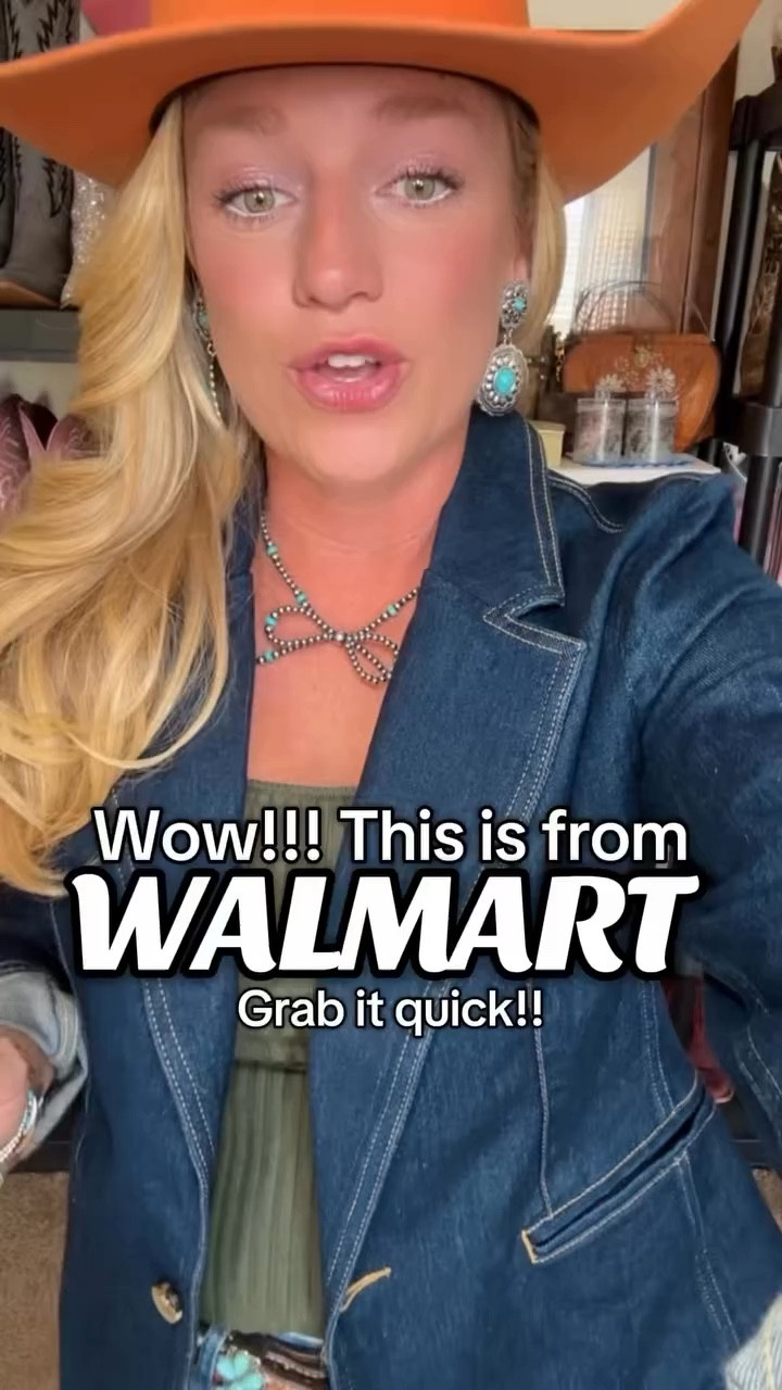 It’s ON SALE 🚨
Denim Blazer from Walmart!
Follow + COmment COWGIRL for 🔗
This denim blazer is soooo cute and it’s fully stocked! Grab it now and thank me later!!!
Wearing size medium in everything!!
Comment COWGIRL below to receive a DM with the link to this blazer!
#Itksalealert #ltkfindsunder50 #ltkfindsunder100
#walmartstyle @walmartcreator @shop.ltk