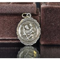 Vintage St Christopher Pendant, Medal, Religious Patron Saint Charm, Charm | Etsy (US)