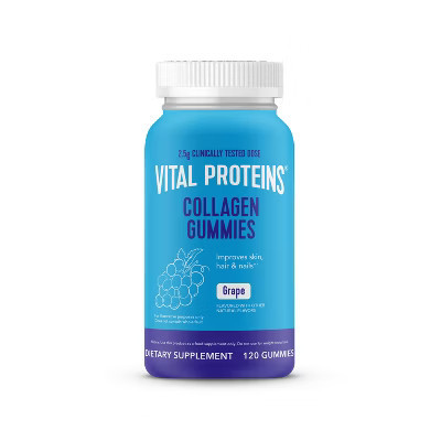 Vital Proteins Collagen Dietary Supplement Gummies - Grape - 120ct | Target
