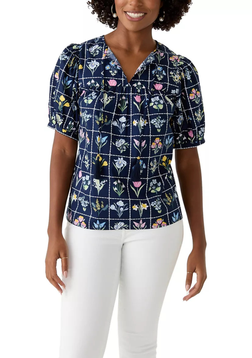 Women's Tassel Peasant Top | Belk