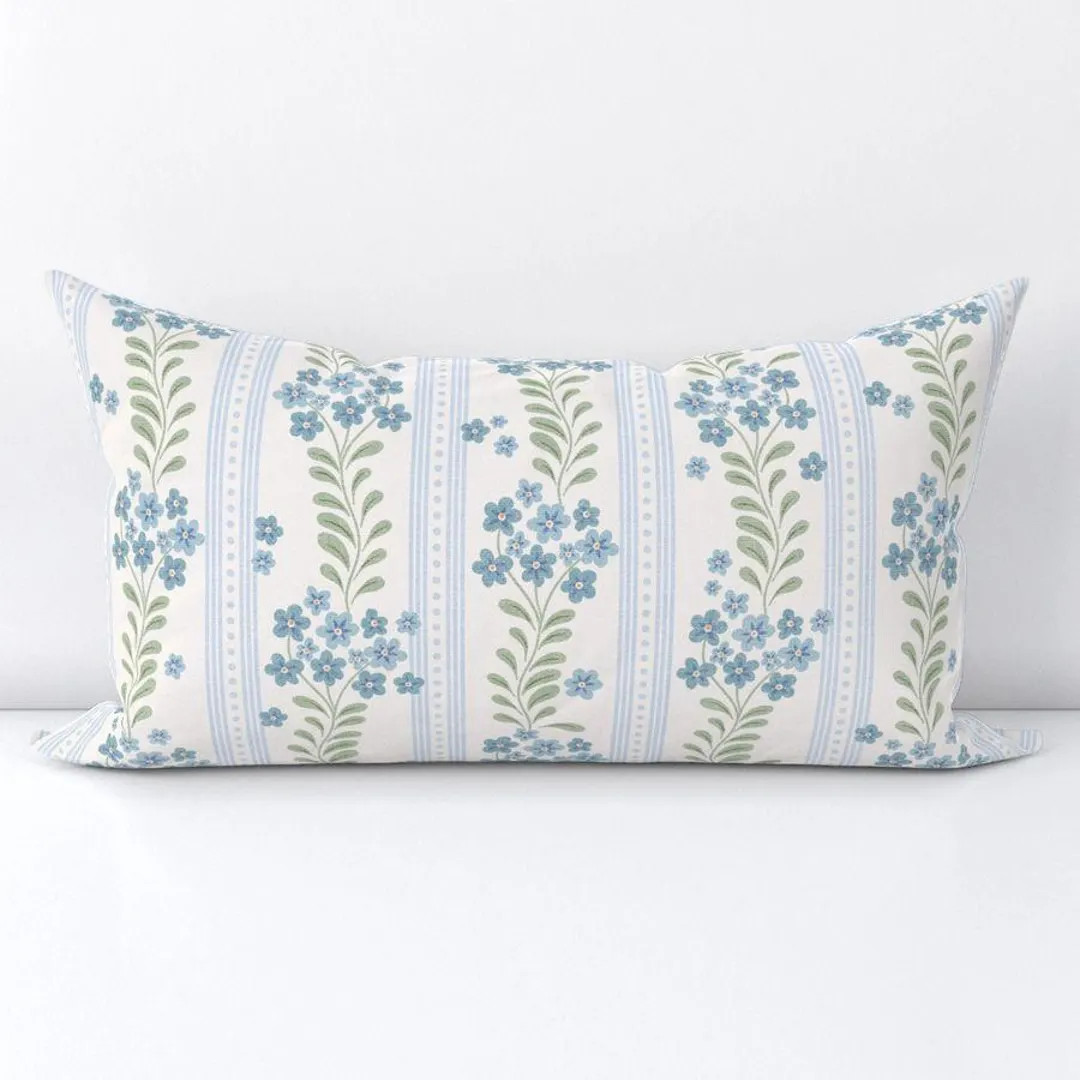 Preppy Posie Pillow Cover, Vintage Floral, Grand Millennial - Etsy | Etsy (US)