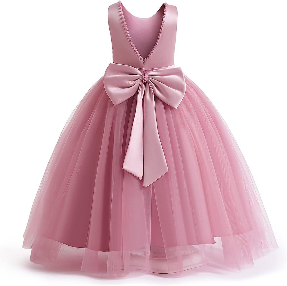 TTYAOVO Girls Pageant Princess Flower Dress Kids Prom Puffy Ball Gowns | Amazon (US)