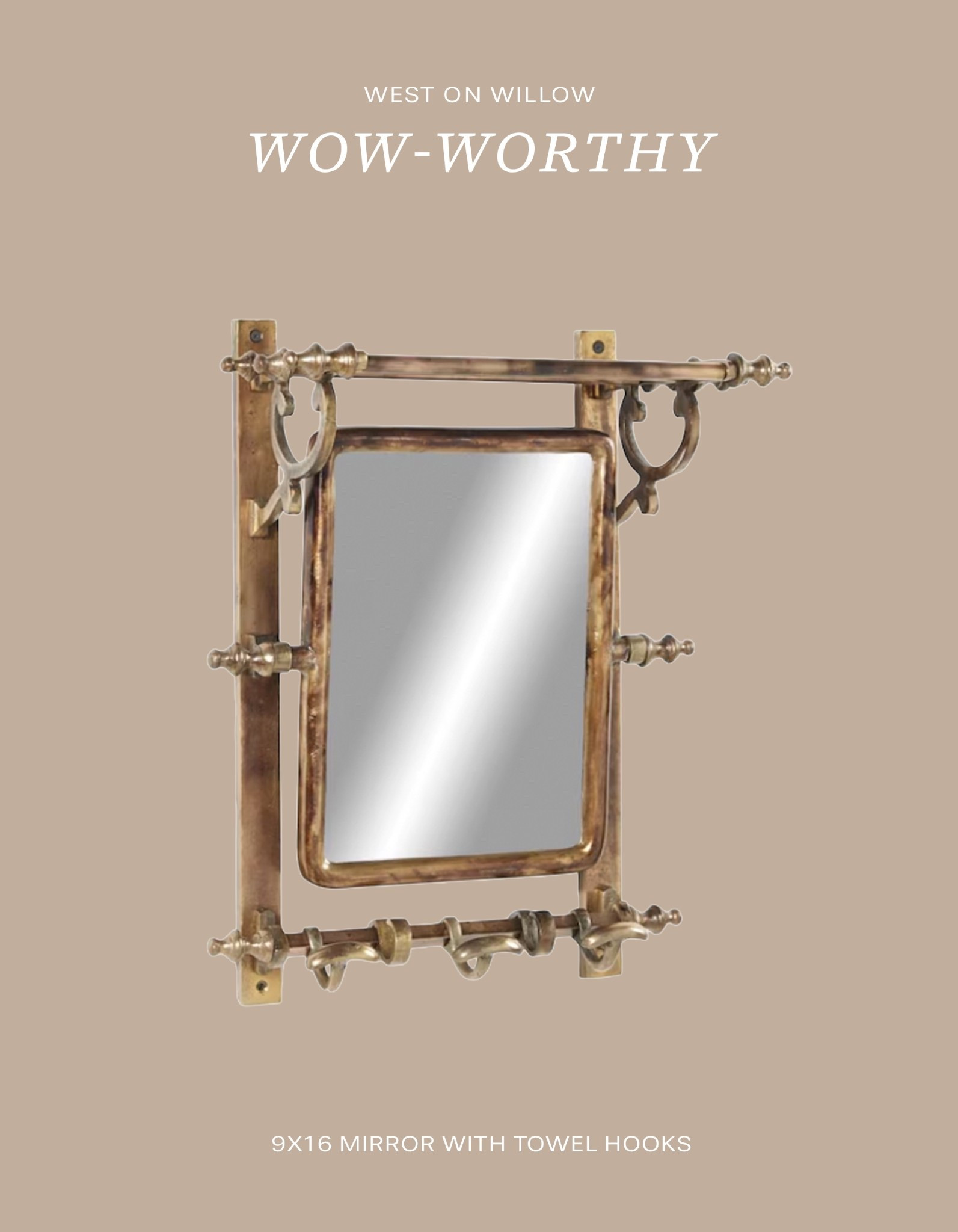 A vintage style mirror that’s actually brand new 

#LTKHome #LTKFindsUnder100