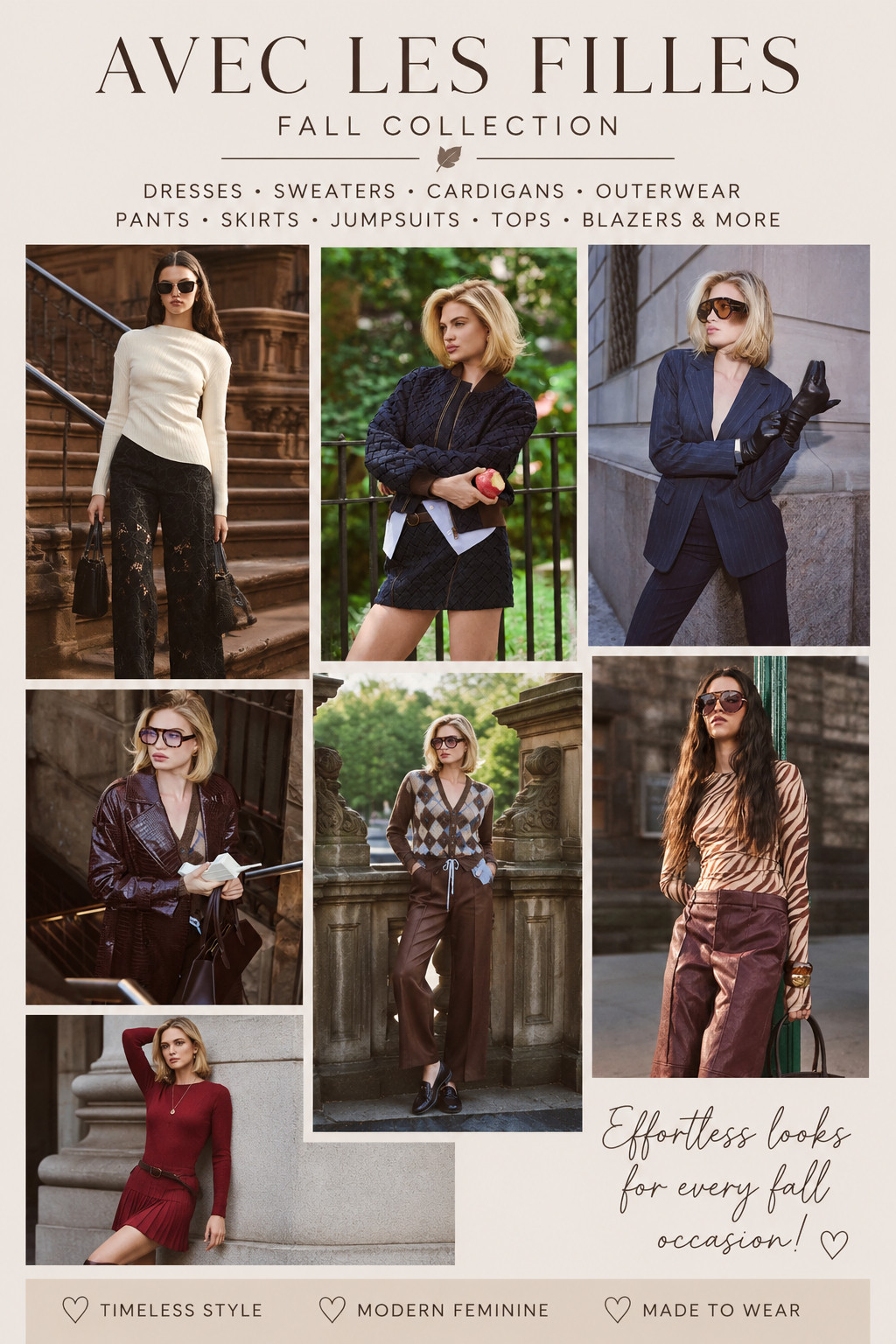 Building a capsule fall wardrobe? start with these essentials 🍁 sweaters, cardigans, blazers, skirts, and a classic trench 🤎
#capsulewardrobe #fallessentials #fallstyle #aveclesfilles #fallinspo #ltkfashion #styleideas 

 #LTKSeasonal #LTKU #LTKSaleAlert