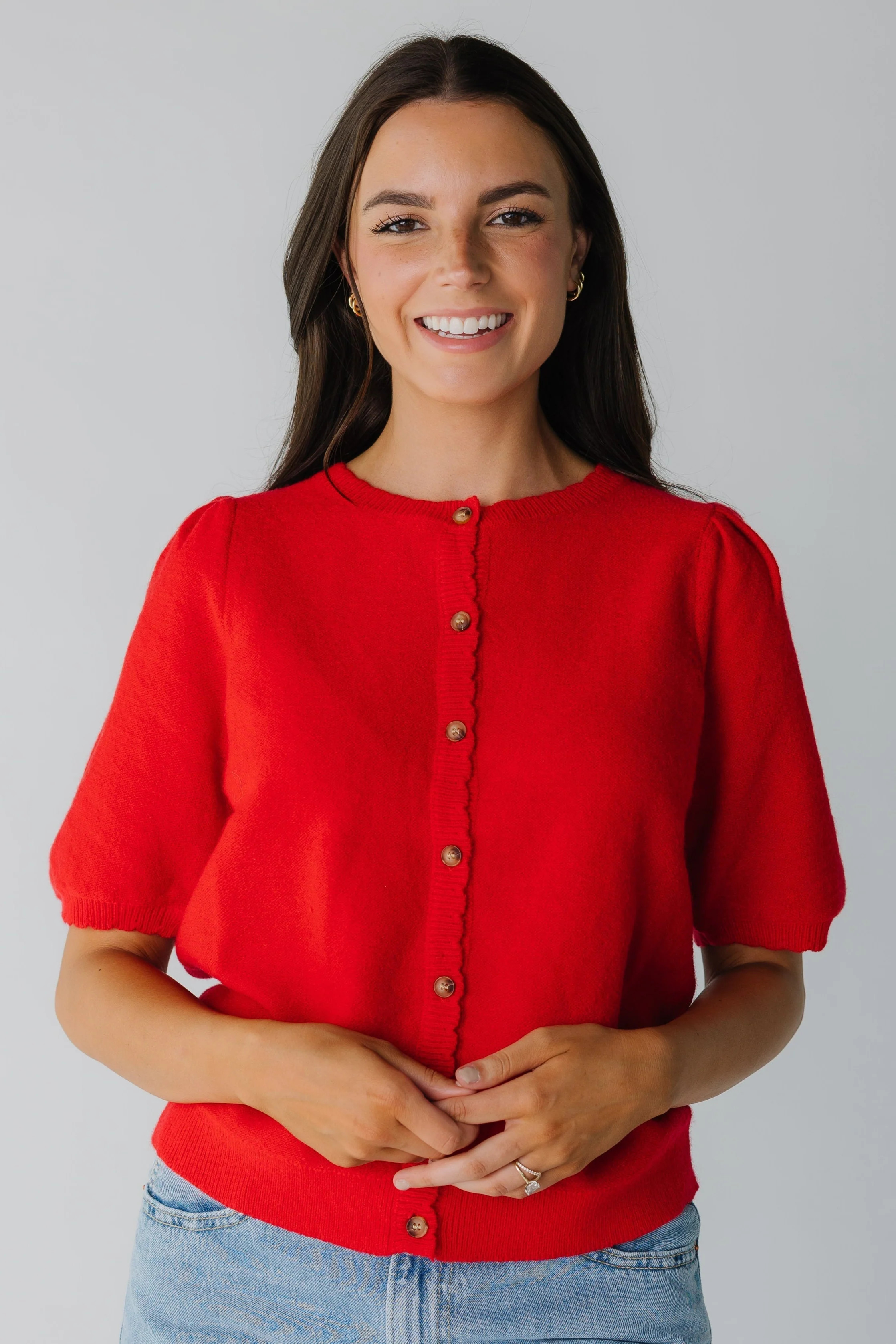 Darla Puff Sleeve Cardigan | Called To Surf