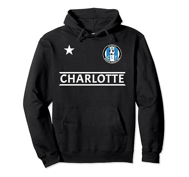 Charlotte 704 Original Design Jersey Pullover Hoodie | Amazon (US)