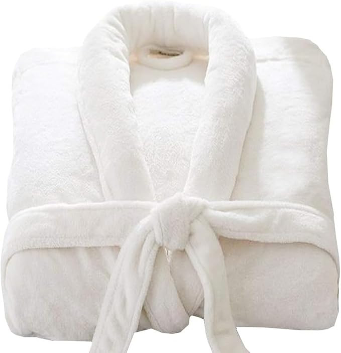 Unisex Egyptian Cotton Super Soft Luxury Velour Towelling Terry Dressing Gown Nightwear With Big ... | Amazon (UK)