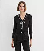 Reversible Jeweled Bow Top | LOFT