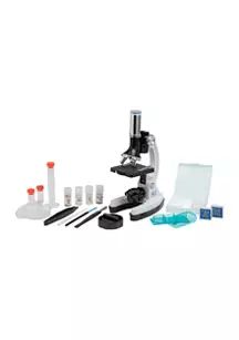 Microscope Set 52-Piece with Durable Metal Framework, 120X to 1200X Magnification | Belk