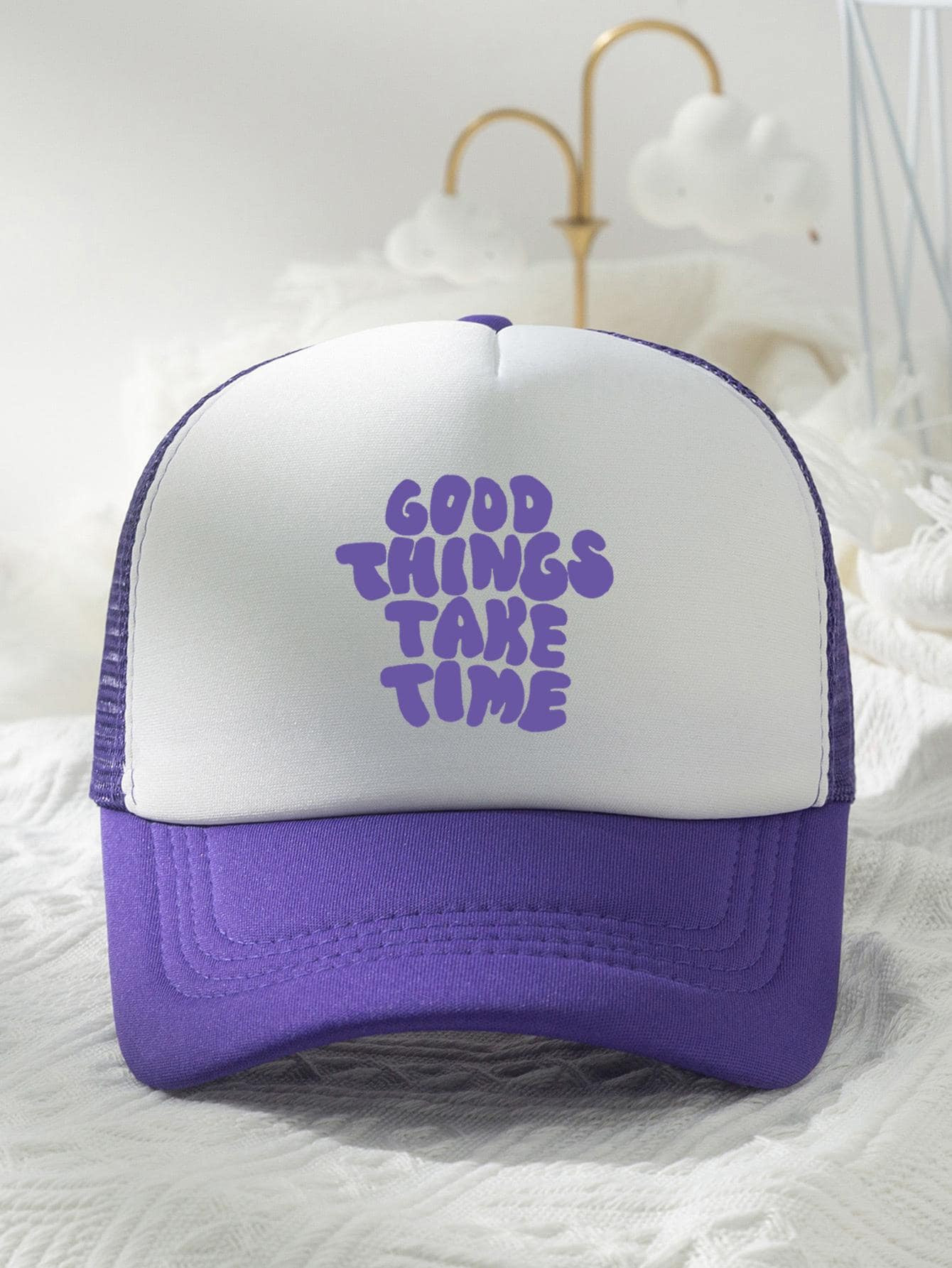 Men Slogan Graphic Trucker Hat | SHEIN