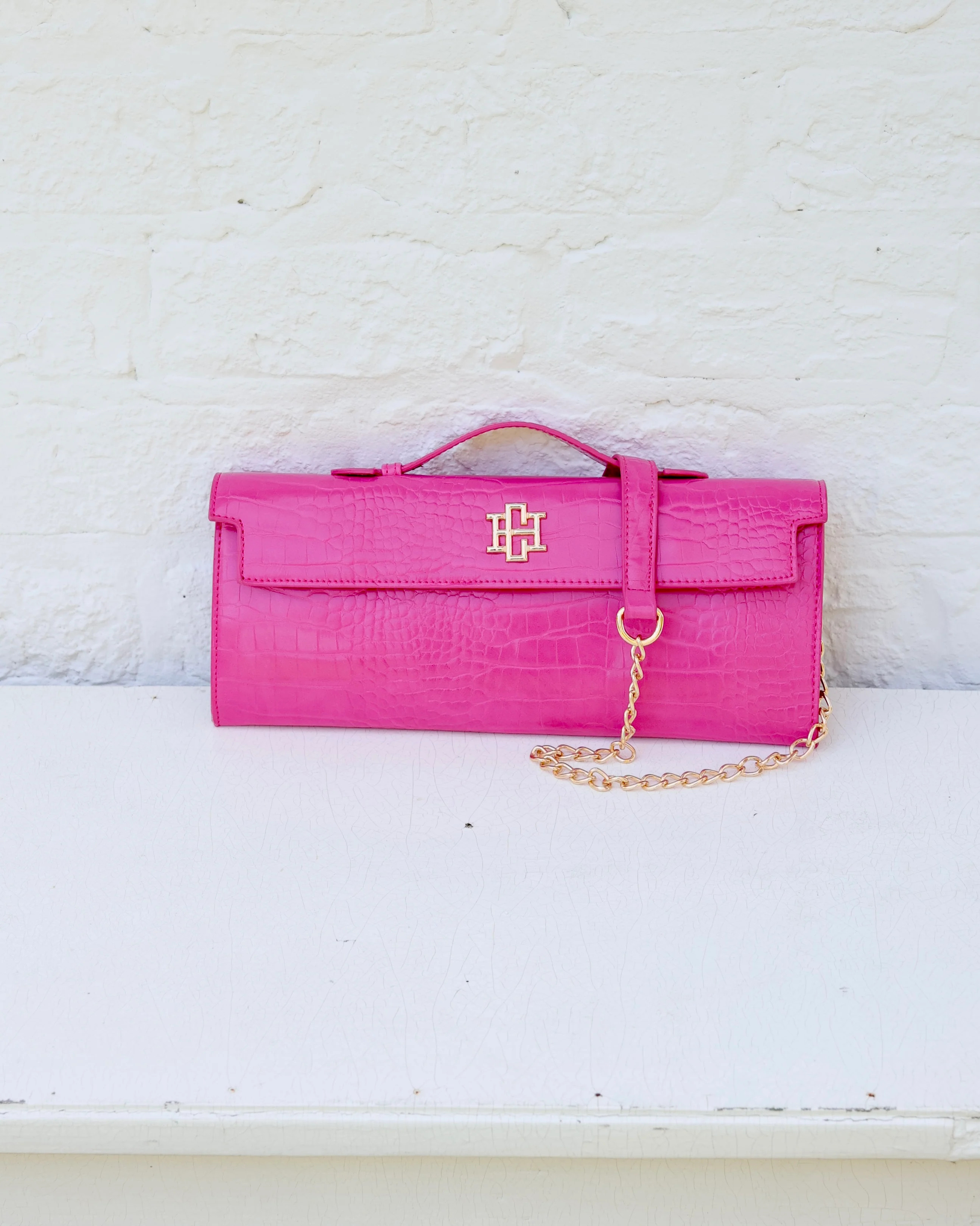 Betty Clutch Hot Pink EC | Caroline Hill
