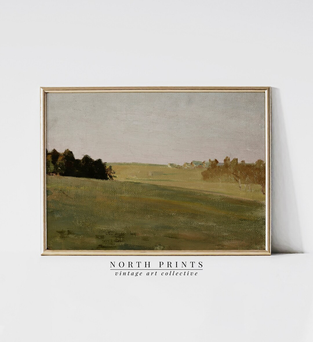 Green Landscape Painting | Country Scenery Nature Print | Farmhouse PRINTABLE Digital | 1001 | Etsy (US)