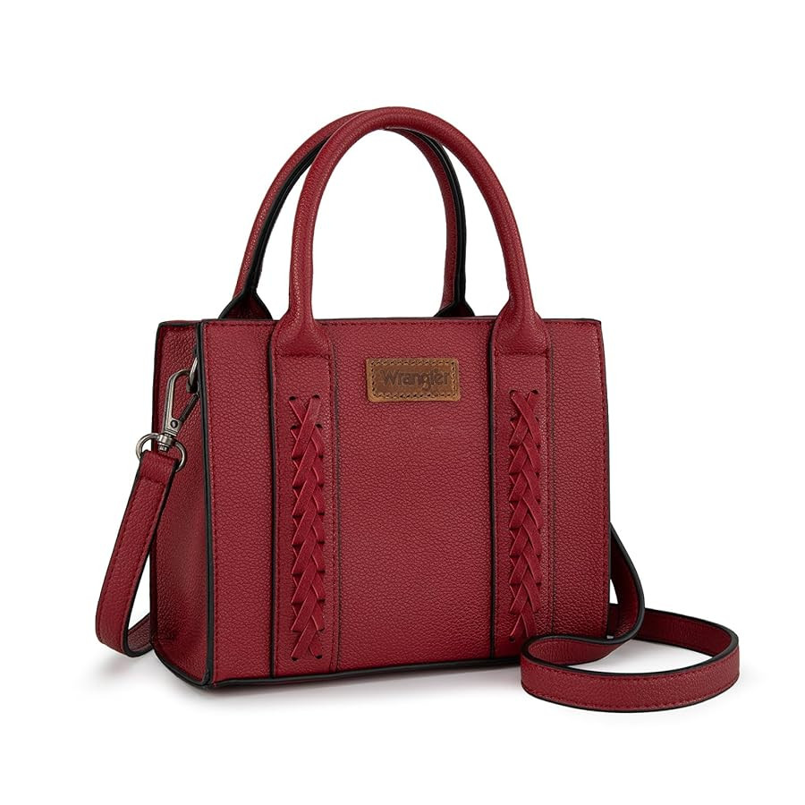 Wrangler Mini Tote Bag for Women Cute Small Satchel Purse Top-handle Handbag with Strap | Amazon (US)