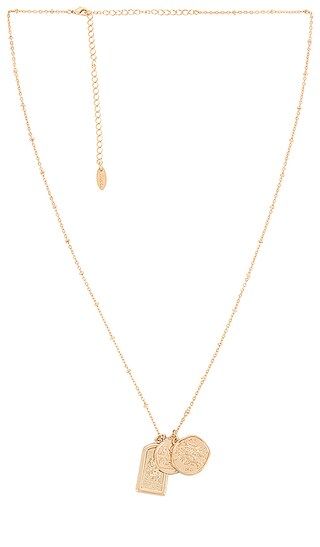 Long Coin Necklace in Gold | Revolve Clothing (Global)