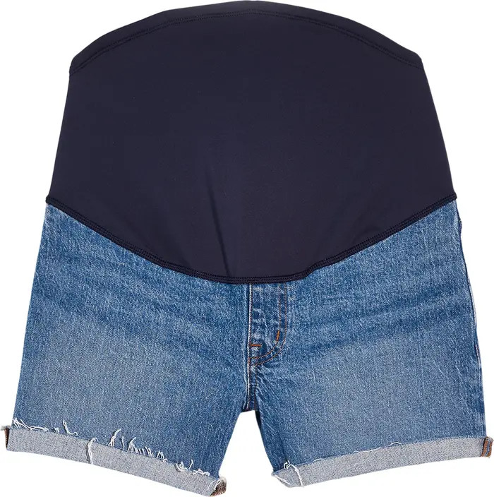 Over the Belly Denim Maternity Shorts | Nordstrom