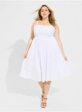 Midi Voile Pleated Bodice Sundress | Torrid (US & Canada)
