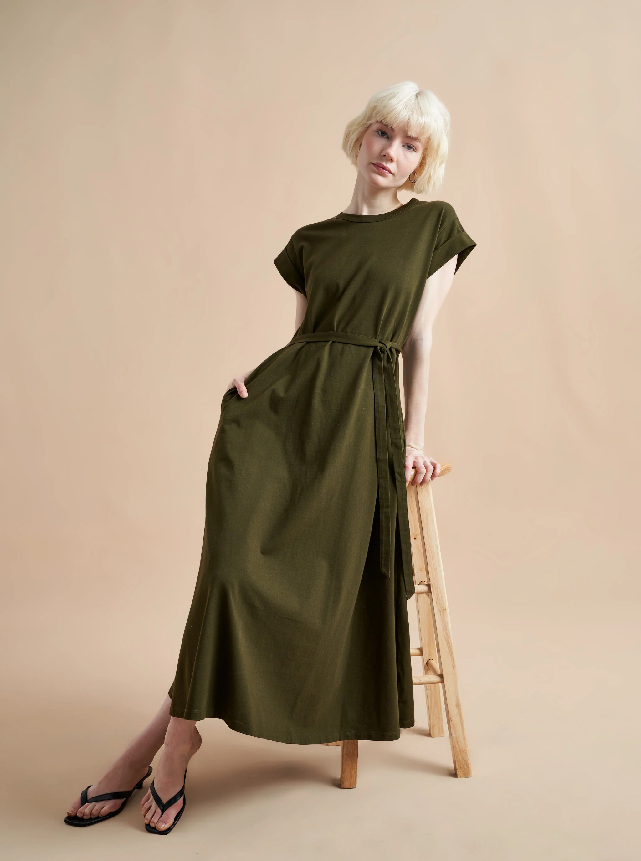 Andie Dress Olive | La Ligne NYC | La Ligne