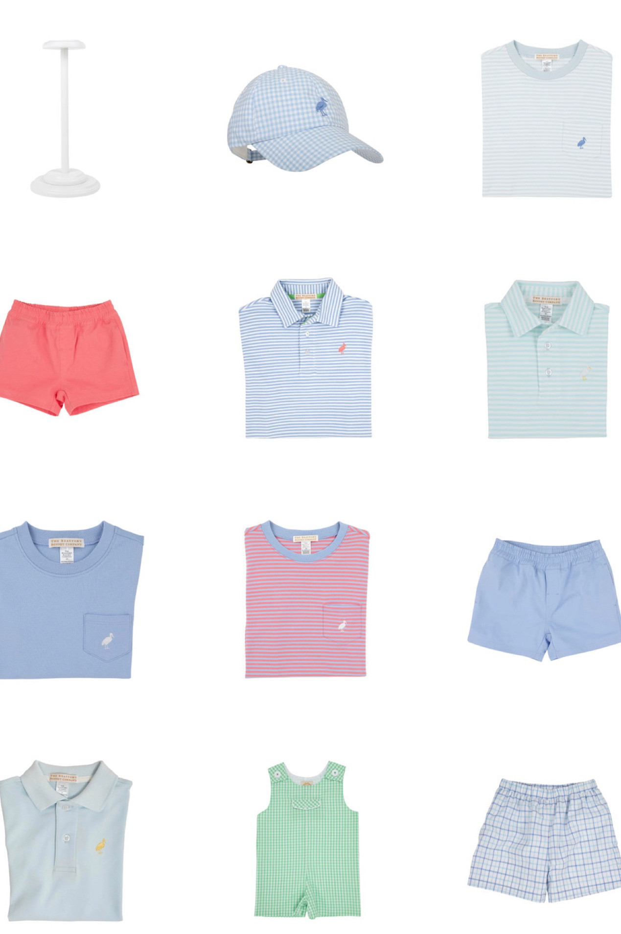 Baby boy clothes for spring and summer + hat stand for display because that gingham hat is a whole moment #preppy 

#LTKfamily #LTKkids #LTKSeasonal