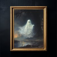 Halloween Ghost | Art Print & Poster. Artwork Home Decor Gift. Original Work Of Art. Gothic Decor. Home Interior Design | Etsy (US)