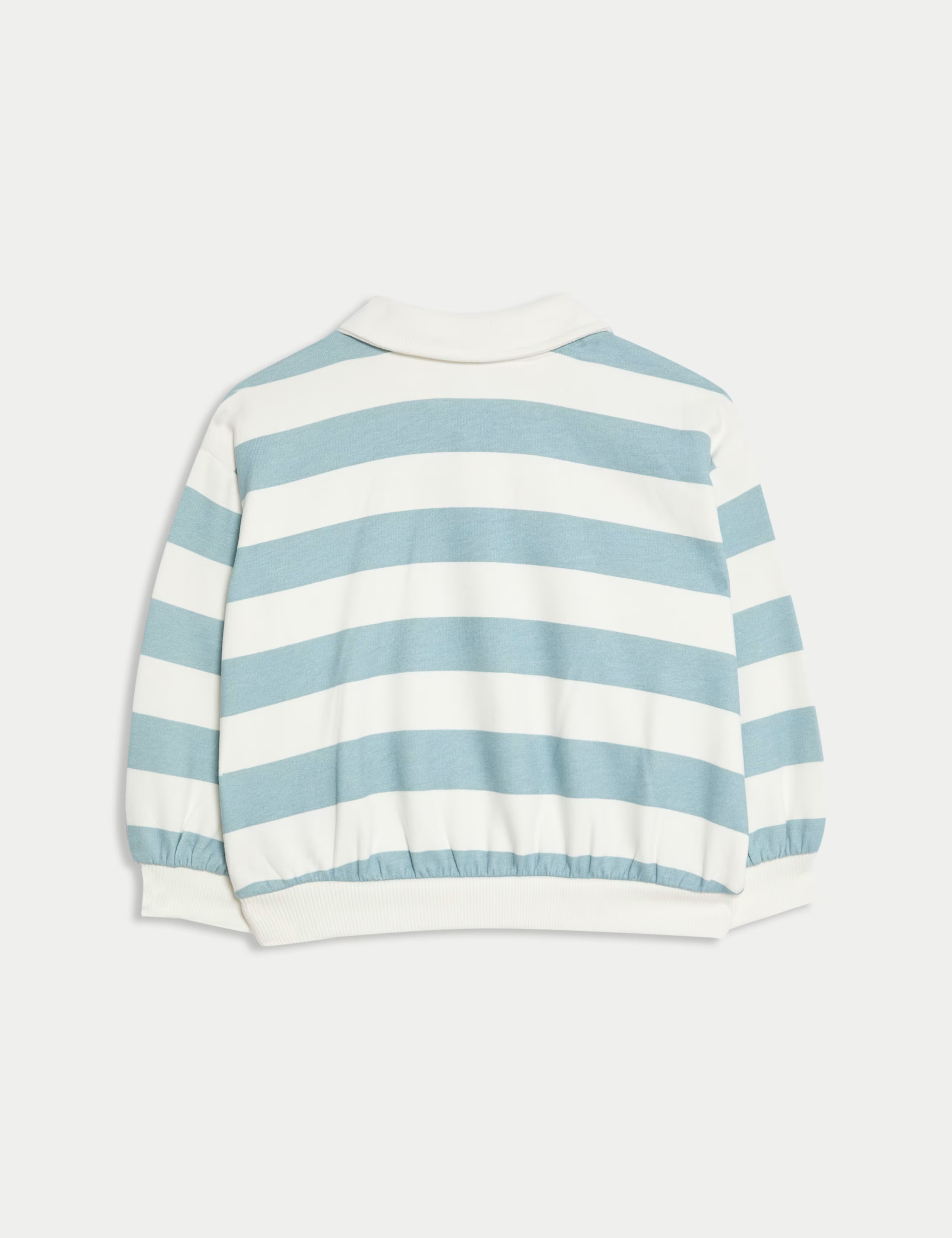 Cotton Rich Striped Rugby Sweatshirt (0-6 Yrs) | M&S Collection | M&S | Marks & Spencer (UK)