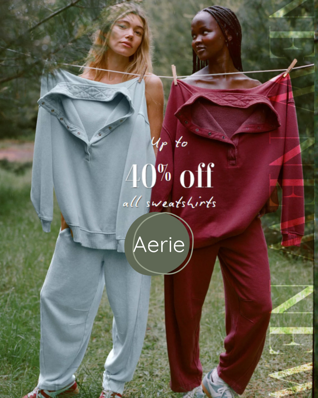 🥶 Cozy season = sweatshirt season 🥰
Aerie is 40% OFF all sweatshirts right now and I rounded up my favorites in one easy graphic—crewnecks, oversized hoodies, cropped fits, and classic pullovers.

These are buttery-soft, perfectly slouchy, and ideal for:
• Everyday lounge looks
• Airport travel outfits
• Layering for chilly fall mornings

I linked every style you see so you can tap to shop before sizes disappear. Sale ends soon!

#AerieSale #AerieSweatshirt #AerieStyle #CozySeason #LoungewearStyle #LTKSaleAlert #FallWardrobe #OversizedSweatshirt #LTKFallFashion #CasualOOTD #LTKSaleFinds #ComfyChic #SweatshirtSeason  

 #LTKFallSale #LTKSeasonal #LTKSaleAlert