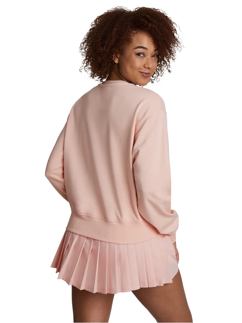 Reebok Courtside Oversize Meet & Greet Crew, Sizes XS-4X | Walmart (US)