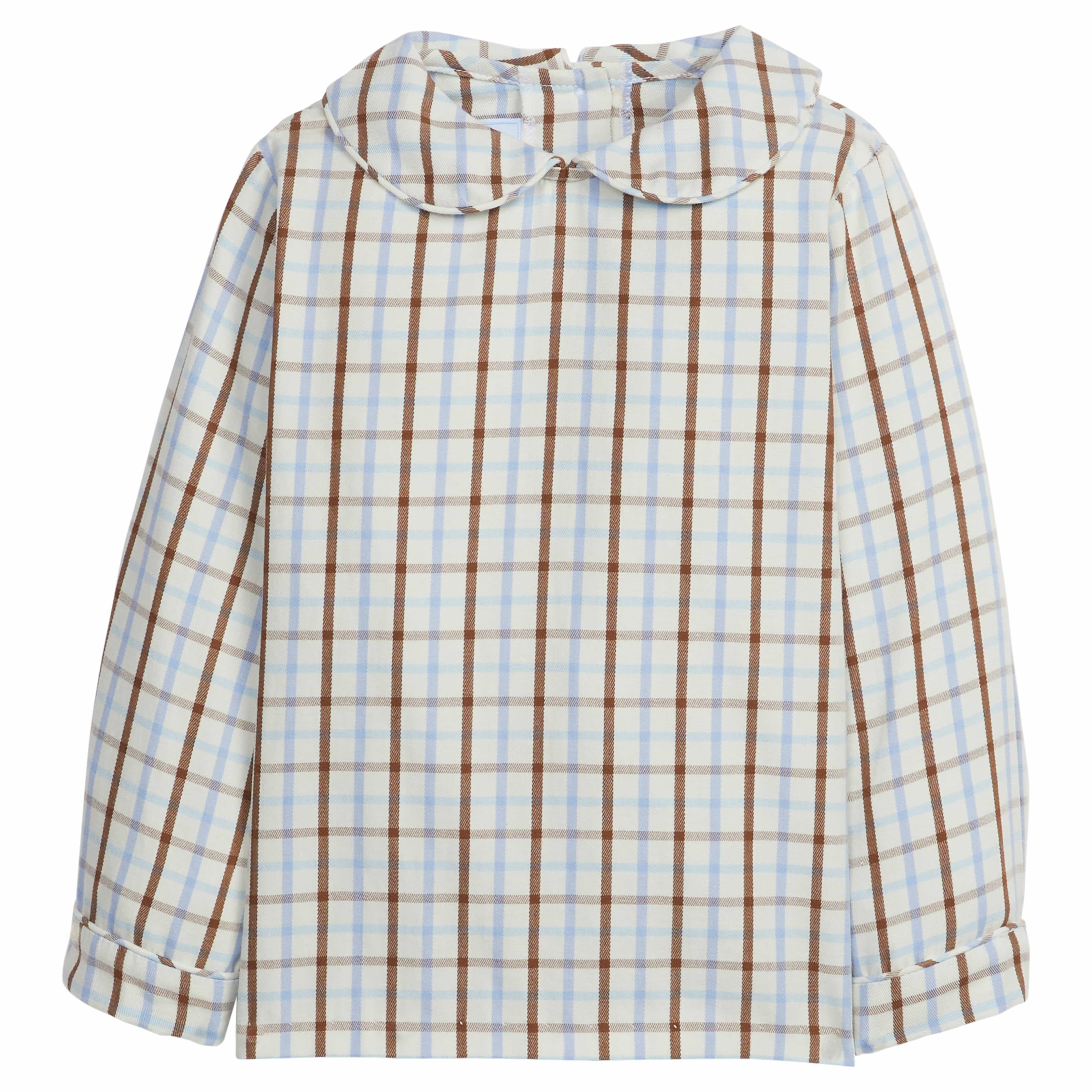 Peter Pan Shirt - Brownfield Plaid | Little English