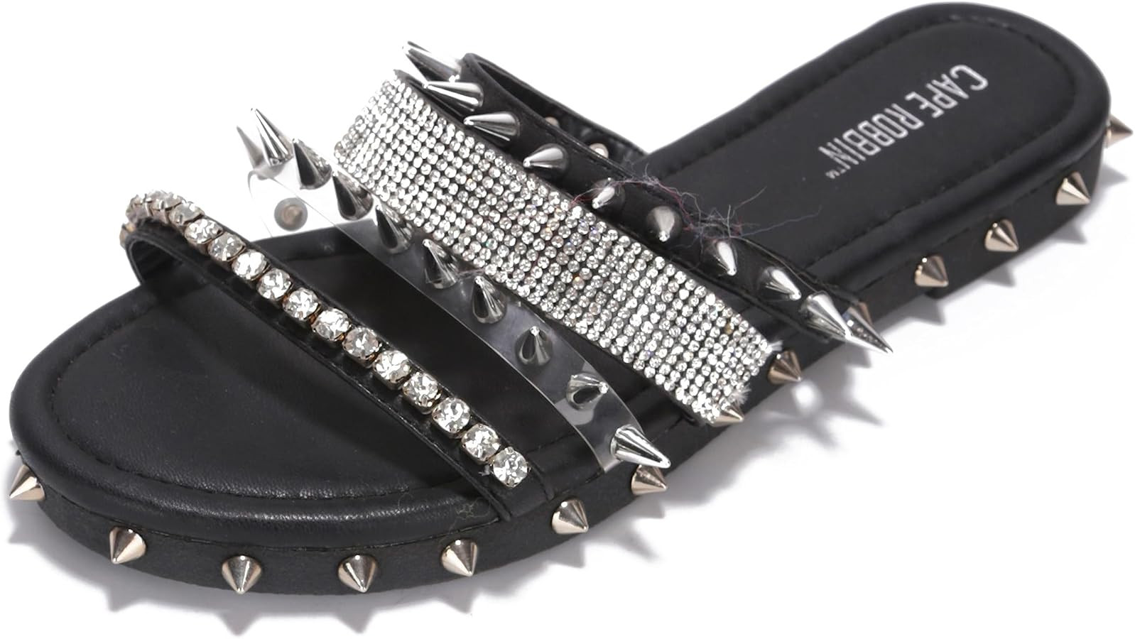 Cape Robbin Xtreme Studded Womens Sandals - Fashion Slides for Women with Spikes - Comfortable Sl... | Amazon (US)