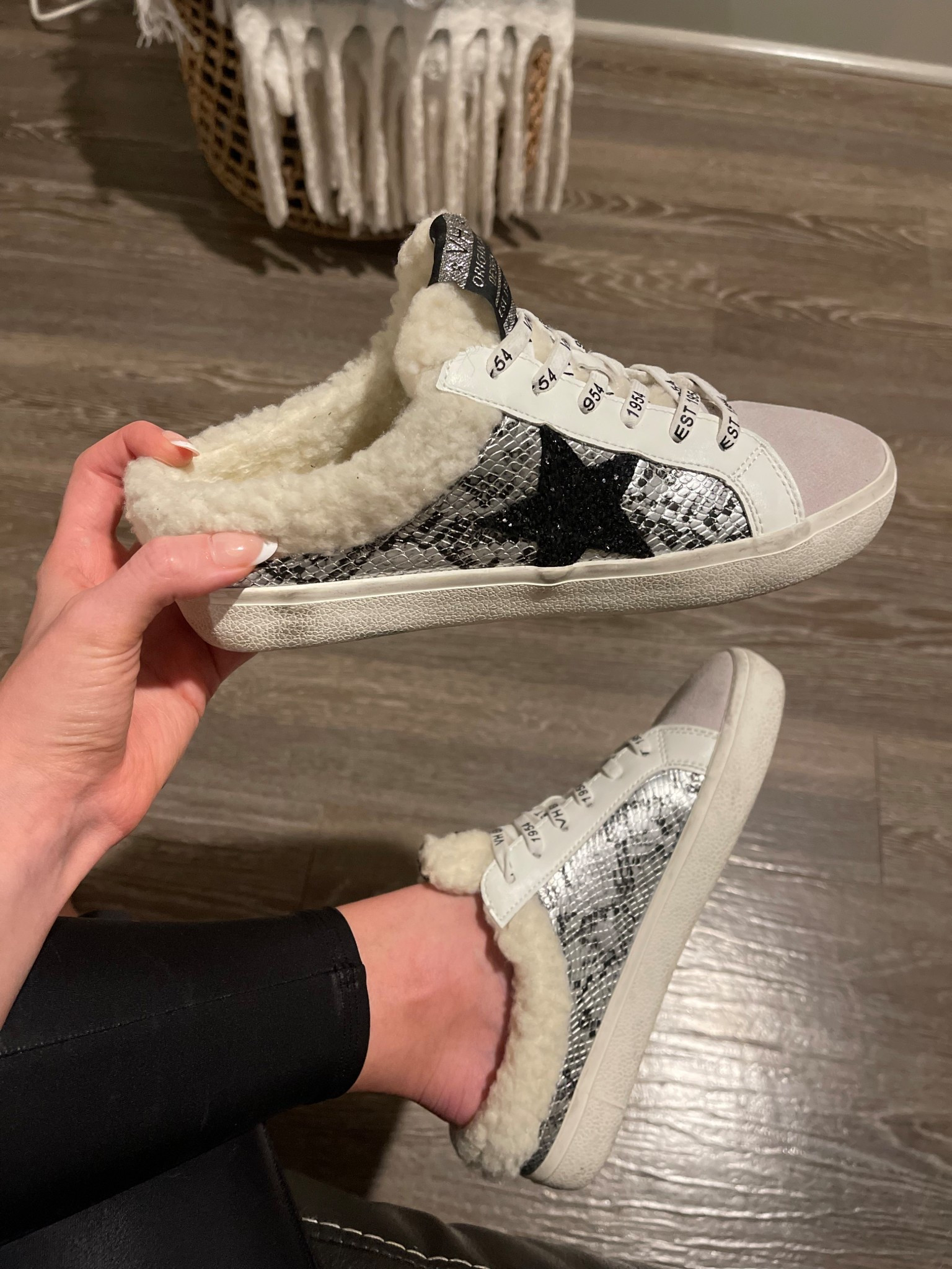 True to Size. I’m wearing my normal size 8.

Vintage Havana Slip On Sneakers

Vintage Havana fur sneakers, fur slip on shoes, fur slip on sneakers, golden goose inspired, golden goose dupe, golden goose slip on dupe, designer inspired sneakers, star sneakers, gray sneakers, cool sneakers, fun sneakers, flat sneakers, fur sneakers, fur mules, mules with fur, slip on shoes with fur, snake skin sneakers, fall shoes, winter shoes, comfy closed toe shoes, comfy sneakers, gift guide, Christmas gift for grandma, Christmas gift for mom, Christmas gift for women, gift guide for women, Morgan Grace Howe

#LTKGiftGuide #LTKShoeCrush #LTKSeasonal