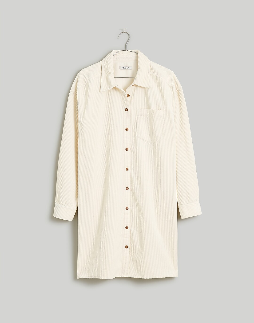 Plus Corduroy Easy Mini Shirtdress | Madewell
