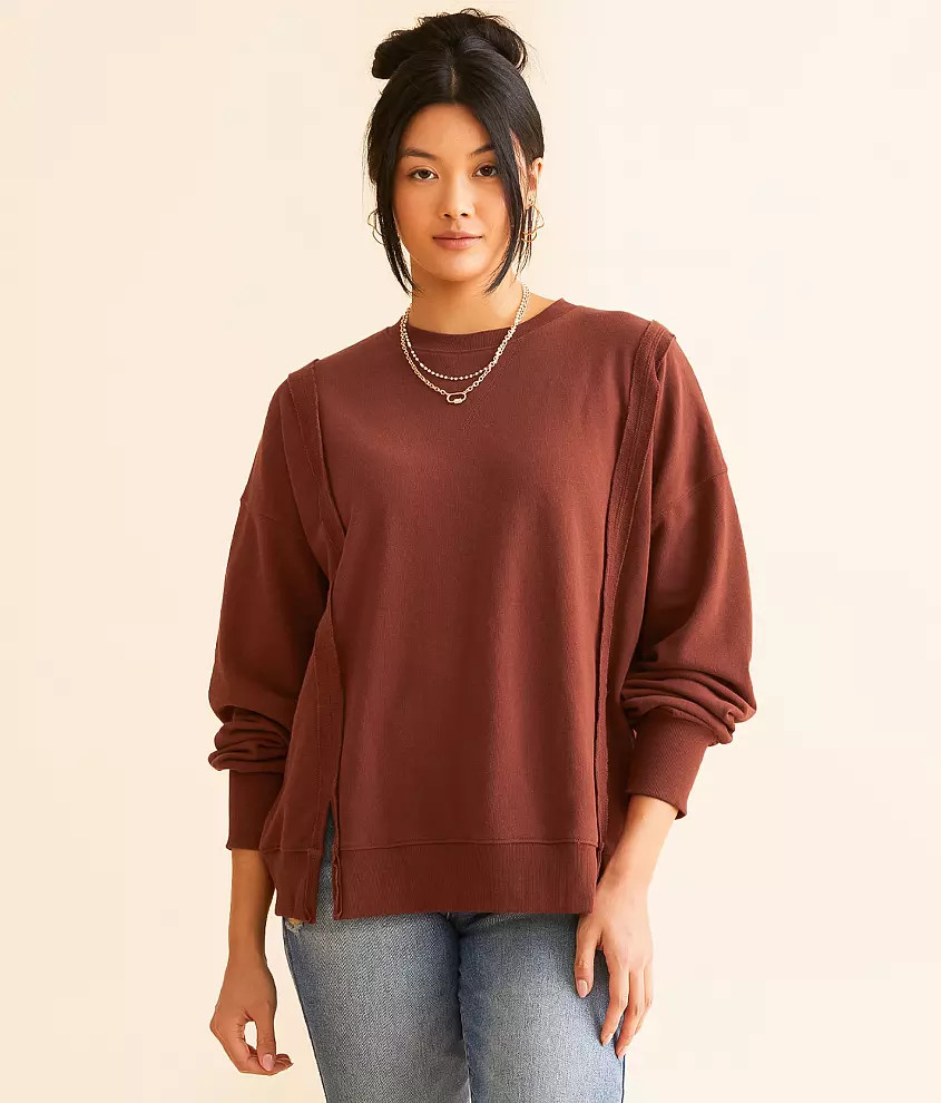 Raw Edge Pullover | Buckle