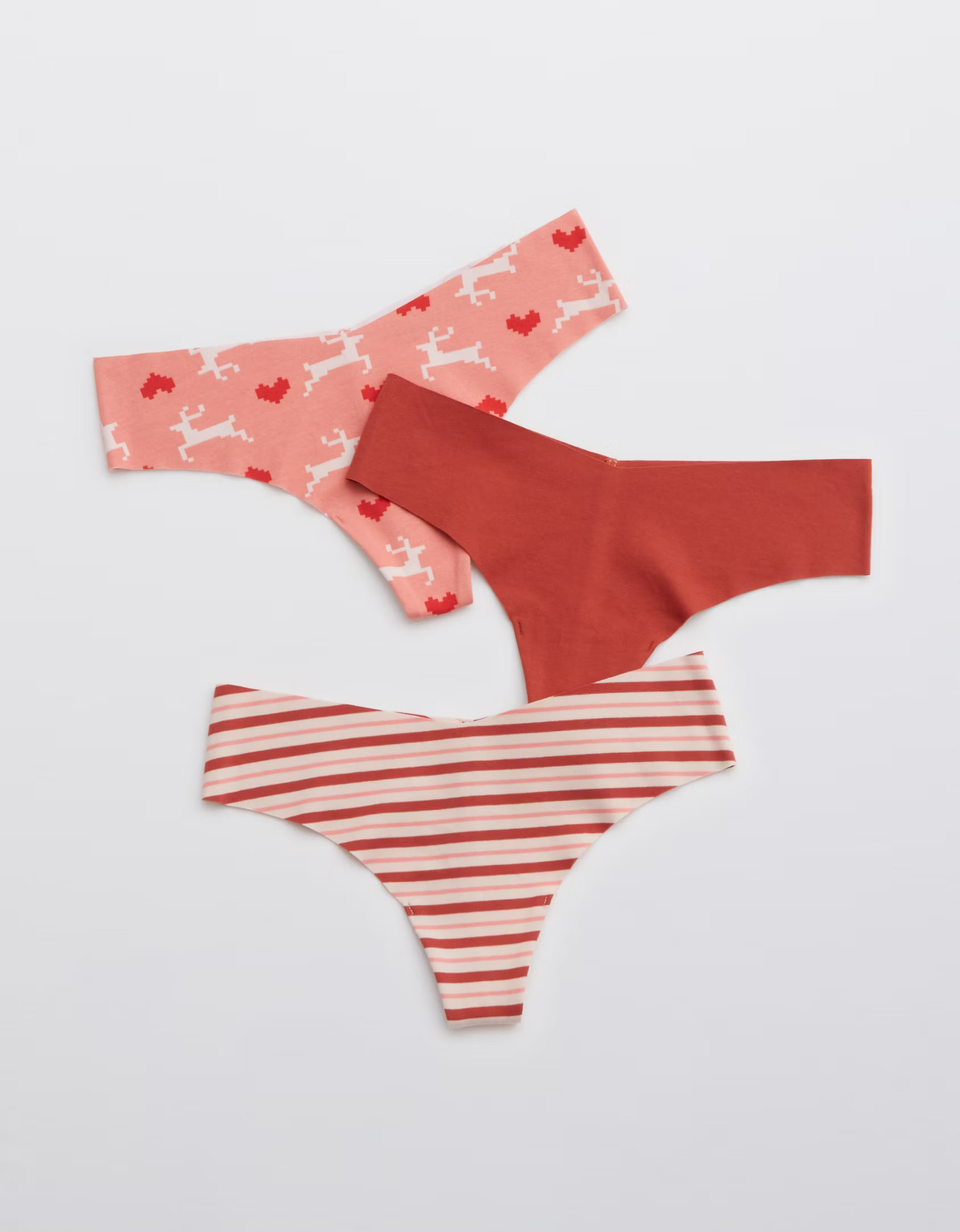 Aerie No Show Cotton Thong Underwear 3-Pack | American Eagle Outfitters (US & CA)