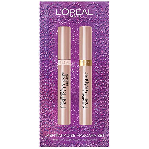 L'Oreal Paris Cosmetics Voluminous Lash Paradise Lash Primer & Mascara Holiday Kit, Blackest Black a | Amazon (US)