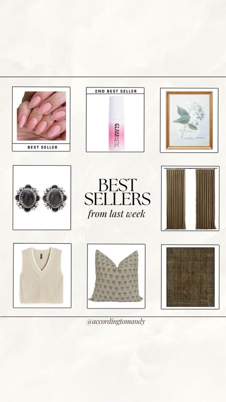 Best Sellers from last week!

amazon finds, amazon nails, press on nails, nail glue, art print, target art, fashion, h&m fashion finds, pillow covers, rug, art finds, target home finds, pinch pleat curtains, best sellers, trending home finds

#LTKhome