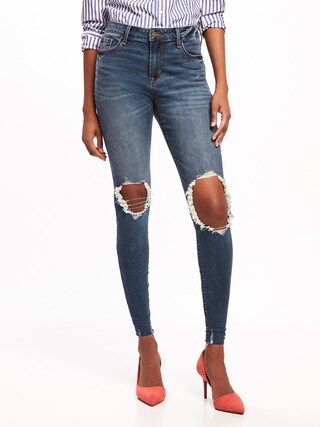 Mid-Rise Rockstar Distressed Ankle Jeans for Women | Old Navy US