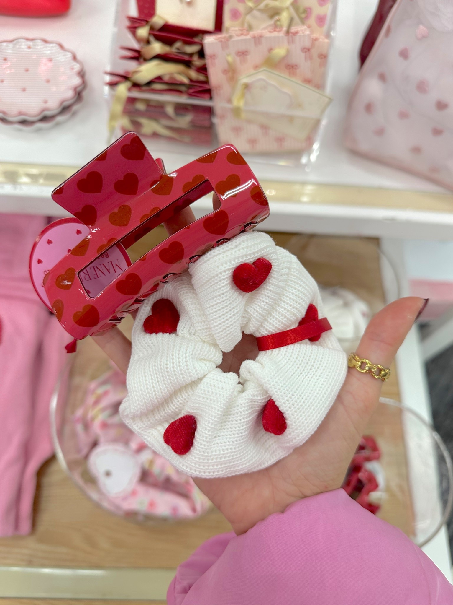 Fun $5 Valentine’s hair accessories at Target! 💖