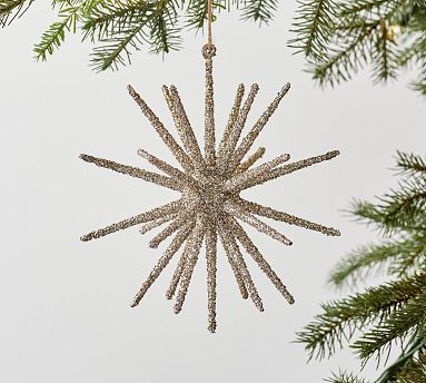 Glitter Starburst Ornament | Pottery Barn (US)