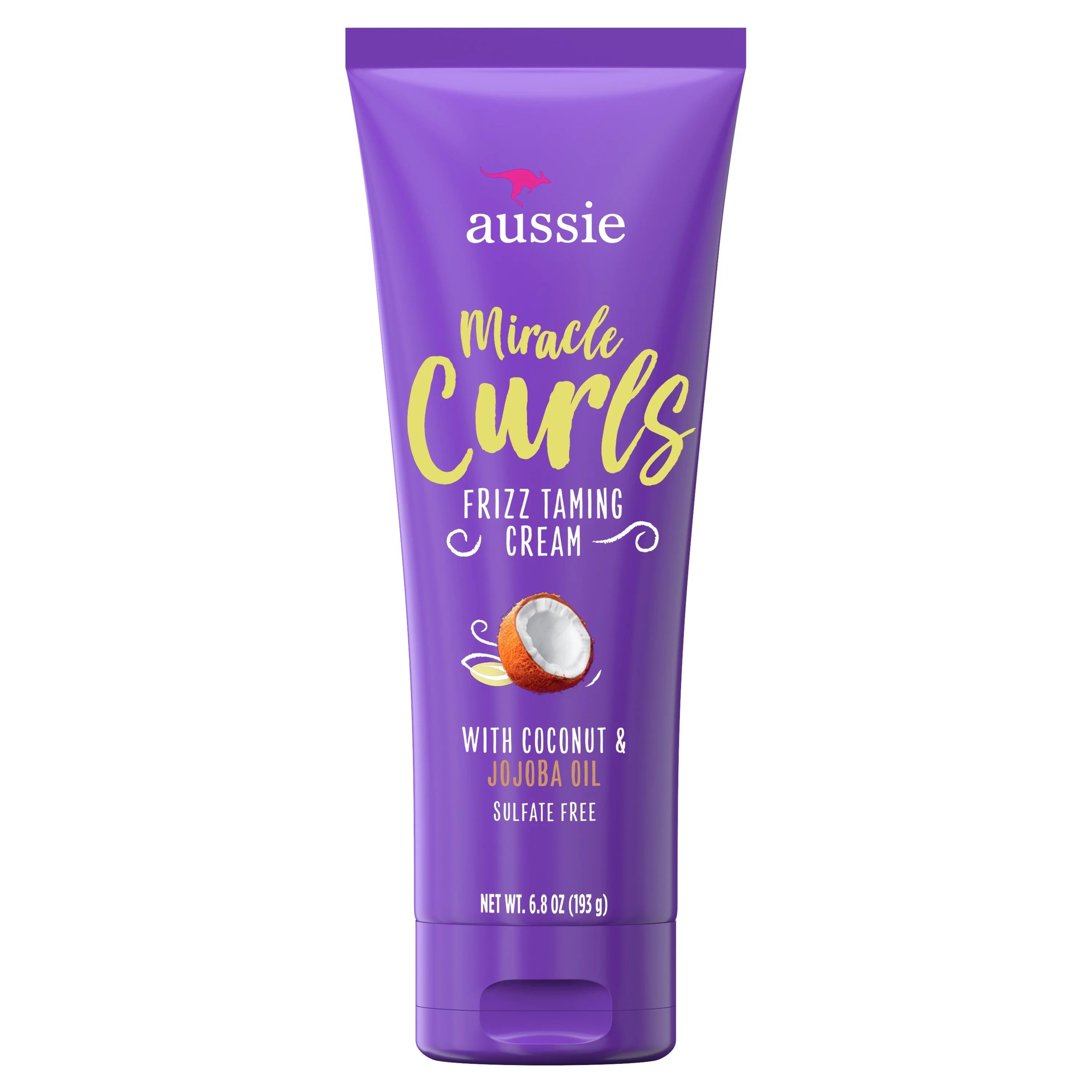 Aussie Miracle Curls Frizz Taming Curl Cream, for Curly Hair 6.8 fl oz | Walmart (US)