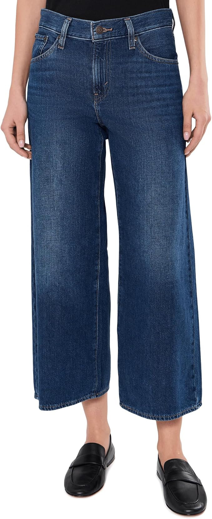 Levi's Women's Middy Wide Leg Ankle Jeans | Amazon (US)