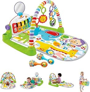 Fisher-Price Baby Gym with Kick & Play Piano Learning-Toy featuring Smart Stages Educational Cont... | Amazon (US)
