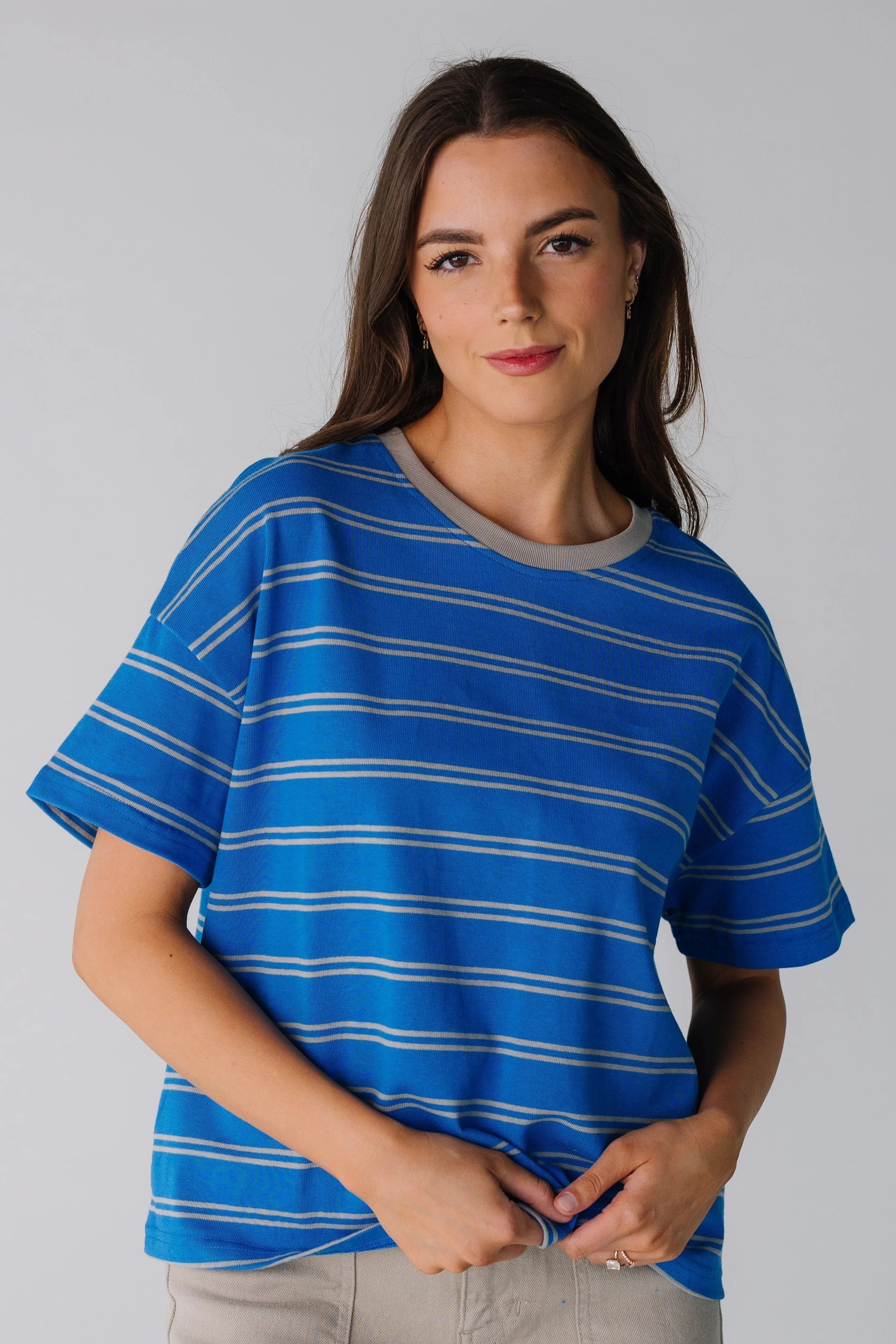 Striped Boxy Tee | Called To Surf