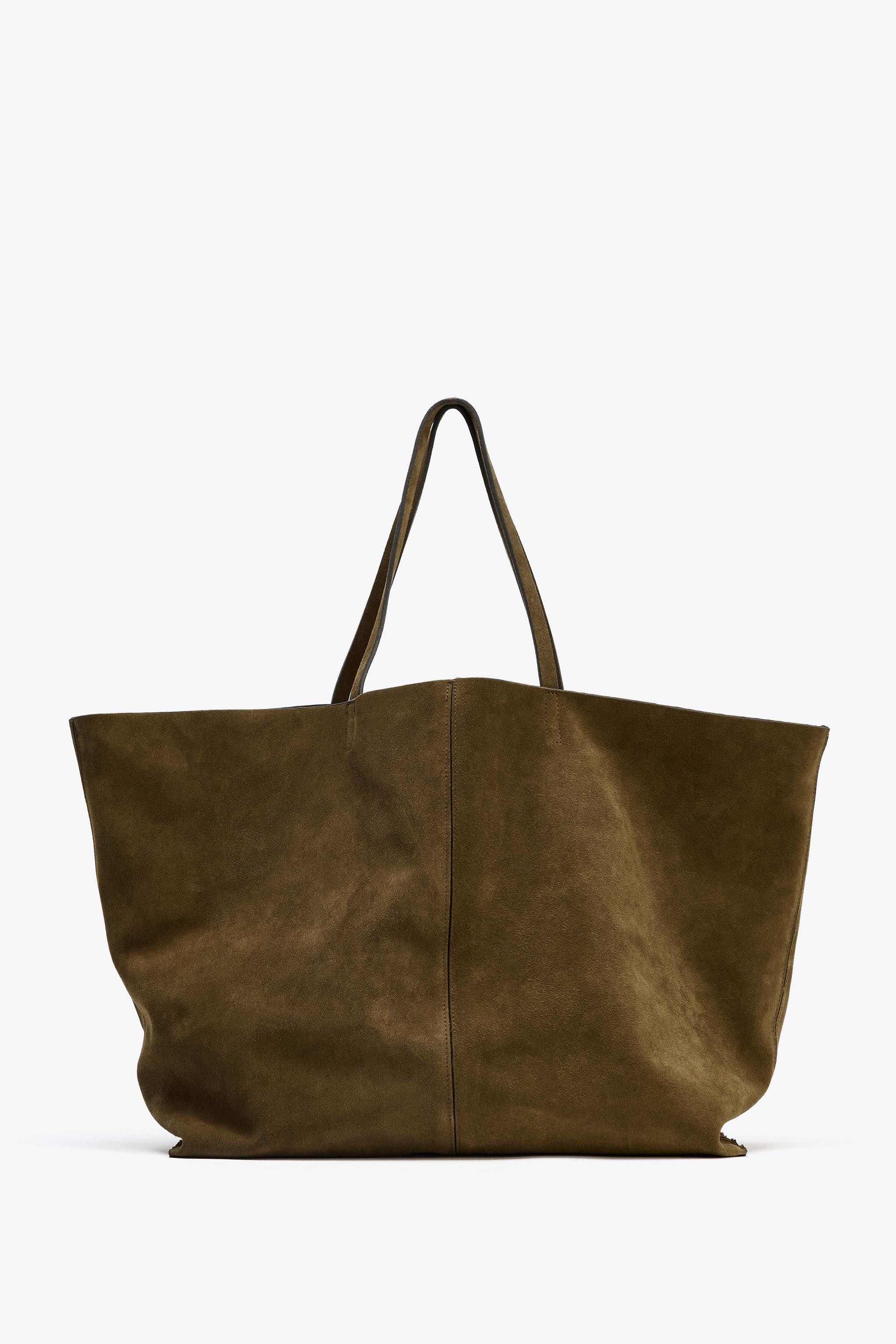 SUEDE MAXI SHOPPER | Zara US