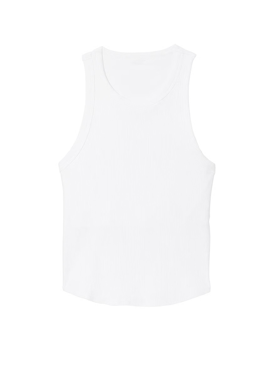 Buy High-Neck Ribbed Tank - Order Tops online 1124249700 - PINK US | Victoria's Secret (US / CA )