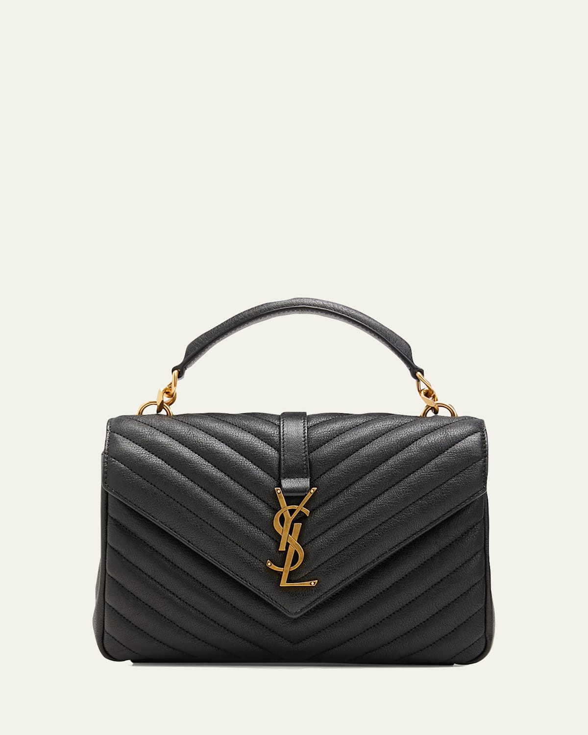 College Medium Flap YSL Shoulder Bag in Quilted Leather | Bergdorf Goodman